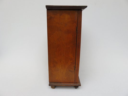 Antique Art Nouveau Wood Cabinet-EY-567319