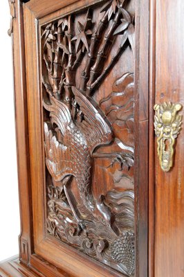 Antique Asian Cabinet in Carved Wood, 1880-XNH-1816669