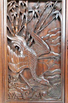 Antique Asian Cabinet in Carved Wood, 1880-XNH-1816669