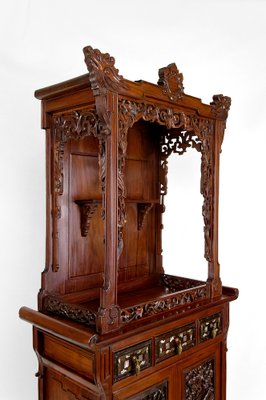 Antique Asian Cabinet in Carved Wood, 1880-XNH-1816669