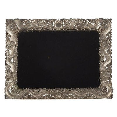 Antique Asian Silver Table Mirror-WFS-2034154