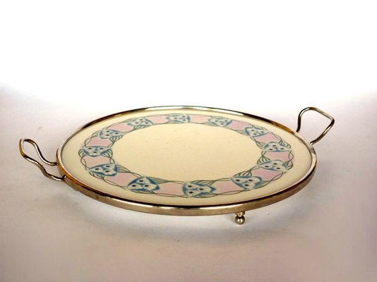 Antique Austrian Ceramic Tray-GKB-837152