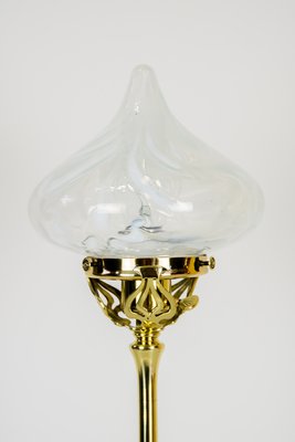 Antique Austrian Opaline Glass Table Lamp, 1905-SPD-873541