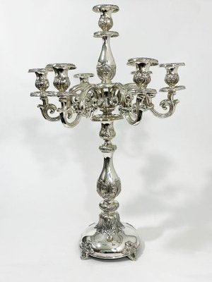 Antique Austro-Hungarian Empire Silver Candelabras, Set of 2-UCH-1224438