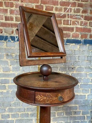 Antique Barber Mirror Stand-DWL-1347163