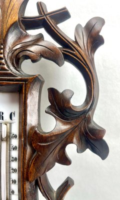 Antique Barometer with Thermometer, Belgium, 1910s-MJY-1738290