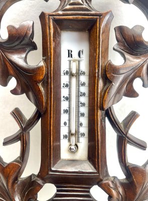 Antique Barometer with Thermometer, Belgium, 1910s-MJY-1738290