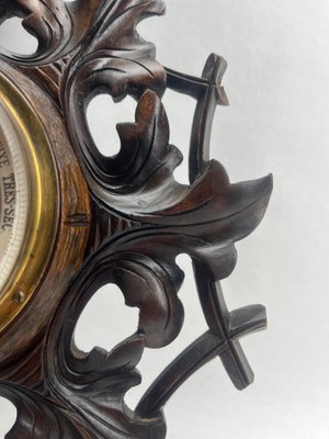 Antique Barometer with Thermometer, Belgium, 1910s-MJY-1738290