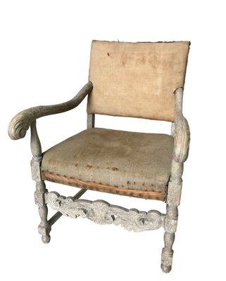 Antique Baroque Armchair-VAY-777201