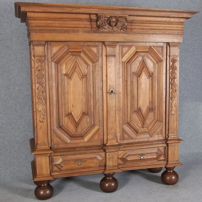 Antique Baroque Cabinet in Oak, 1700-DXD-1789381