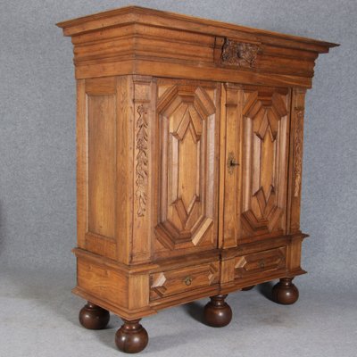 Antique Baroque Cabinet in Oak, 1700-DXD-1789381