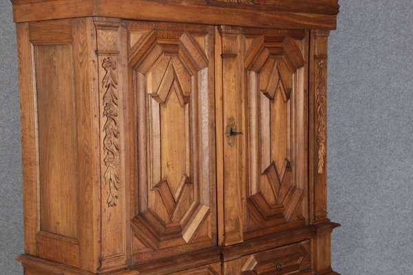 Antique Baroque Cabinet in Oak, 1700-DXD-1789381