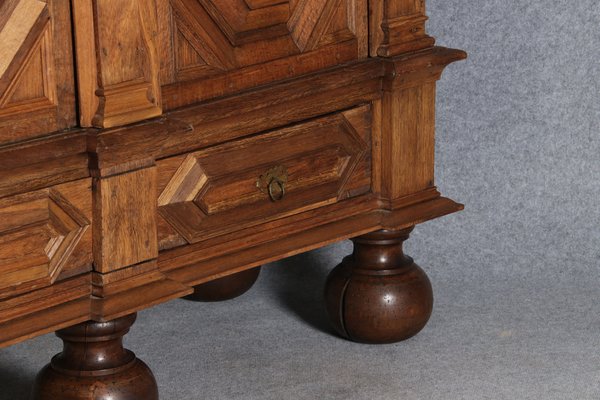 Antique Baroque Cabinet in Oak, 1700-DXD-1789381