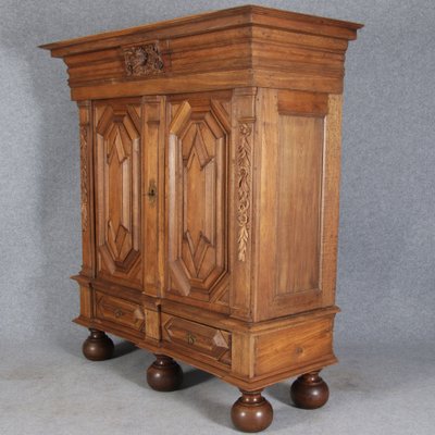 Antique Baroque Cabinet in Oak, 1700-DXD-1789381