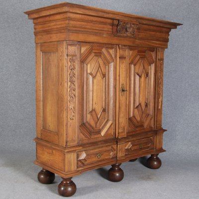 Antique Baroque Cabinet in Oak, 1700-DXD-1789381