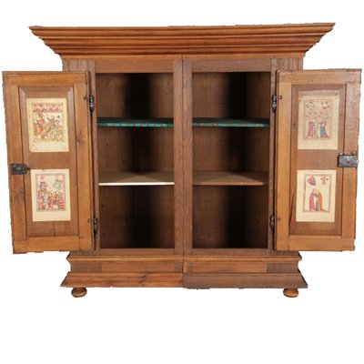 Antique Baroque Cabinet in Oak, 1770-DXD-1789392