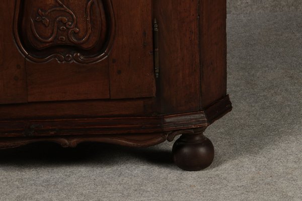 Antique Baroque Corner Cabinet in Walnut, 1800-DXD-1750251