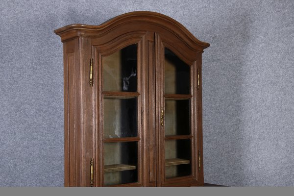 Antique Baroque Cupboard with Display Case Top, 18th Century-DXD-1148212