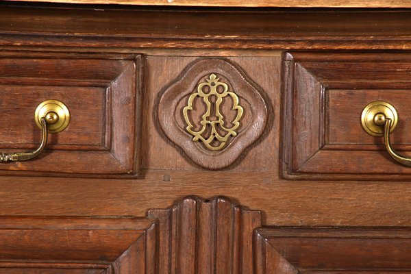 Antique Baroque Cupboard with Display Case Top, 18th Century-DXD-1148212