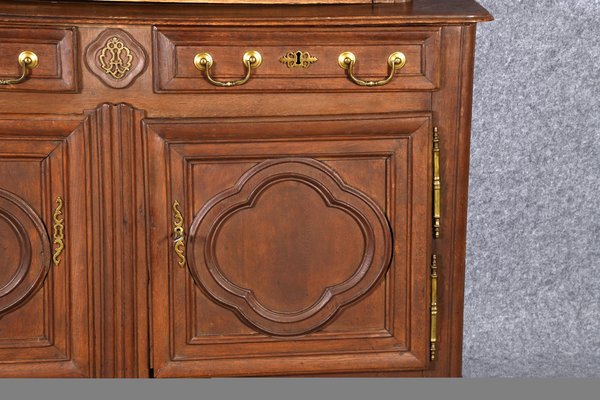 Antique Baroque Cupboard with Display Case Top, 18th Century-DXD-1148212