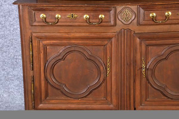 Antique Baroque Cupboard with Display Case Top, 18th Century-DXD-1148212