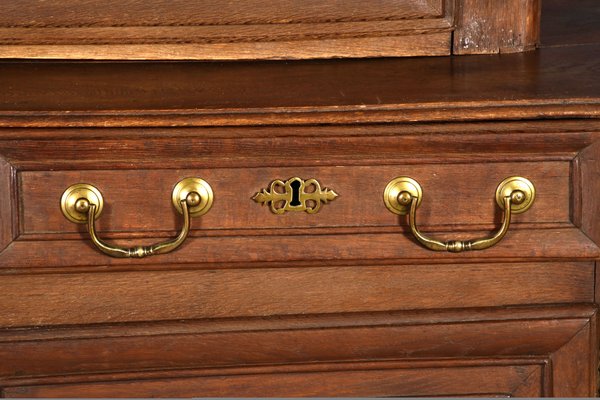 Antique Baroque Cupboard with Display Case Top, 18th Century-DXD-1148212