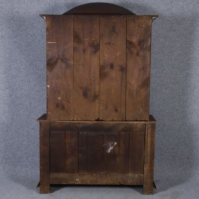 Antique Baroque Cupboard with Display Case Top, 18th Century-DXD-1148212