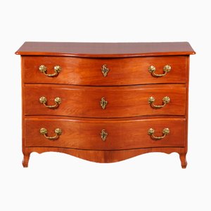 Antique Baroque Curved Cherry Dresser, 18th Century-DXD-1150960