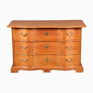 Antique Baroque Curved Dresser in Oak, 18th Century-DXD-1150940