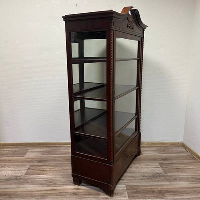 Antique Baroque Display Cabinet in Mahogany, 1860-ALF-2033488