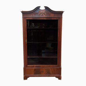 Antique Baroque Display Cabinet in Mahogany, 1860-ALF-2033488