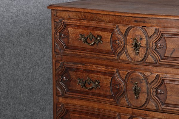 Antique Baroque Dresser in Oak with Carver, 18th Century-DXD-1148608