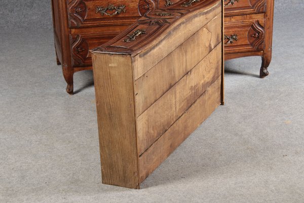 Antique Baroque Dresser in Oak with Carver, 18th Century-DXD-1148608