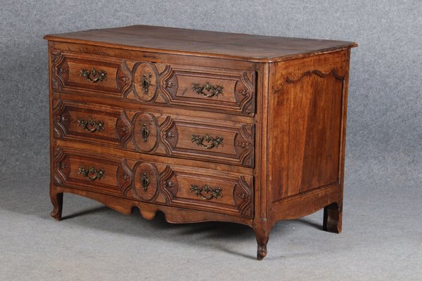 Antique Baroque Dresser in Oak with Carver, 18th Century-DXD-1148608