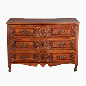 Antique Baroque Dresser in Oak with Carver, 18th Century-DXD-1148608