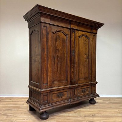 Antique Baroque Hall Cupboard in Oak, 1700s-ALF-2033481