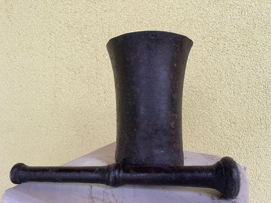 Antique Baroque Iron Mortar, 1760-PXE-2024400