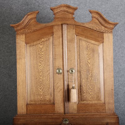 Antique Baroque Secretary in Oak, 1740-DXD-1706760