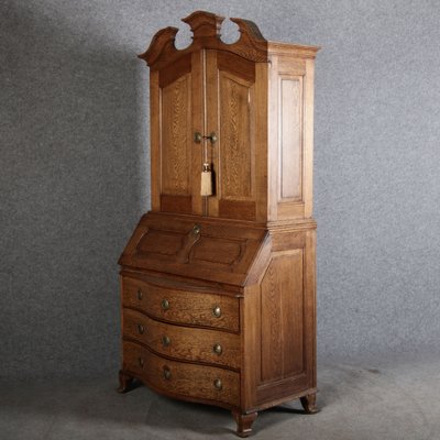 Antique Baroque Secretary in Oak, 1740-DXD-1706760