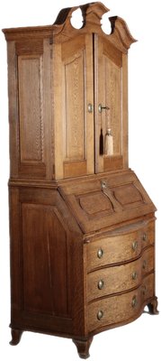 Antique Baroque Secretary in Oak, 1740-DXD-1706760