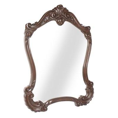 Antique Baroque Style Carved Wall Mirror-NJV-577716