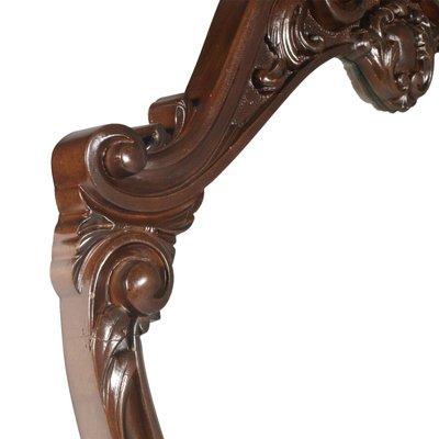 Antique Baroque Style Carved Wall Mirror-NJV-577716