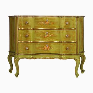 Antique Baroque Style Italian Gilded Chippendale Dresser-NJV-577724