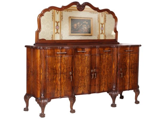 Antique Baroque Style Mirrored Chippendale Sideboard from Testolini & Salviati-NJV-734261