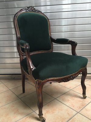 Antique Baroque Style Throne Armchair-WQQ-1015688