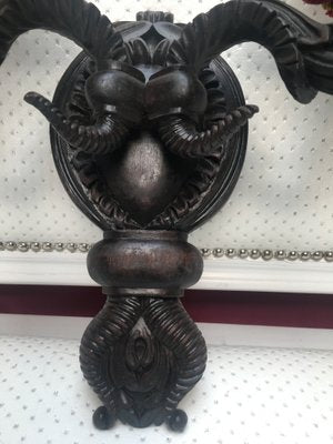 Antique Baroque Style Wooden Sconce, 1900s-WQQ-655890