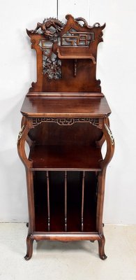 Antique Beech Music Cabinet Attributed to G. Viardot, 1900s-RVK-628252