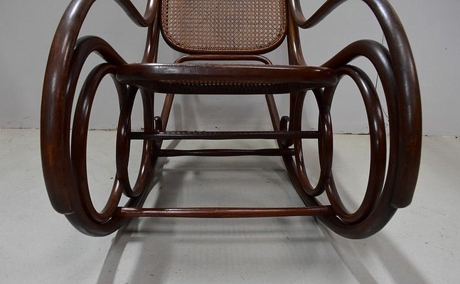 Antique Beech Rocking Chair, 1900s-RVK-587565