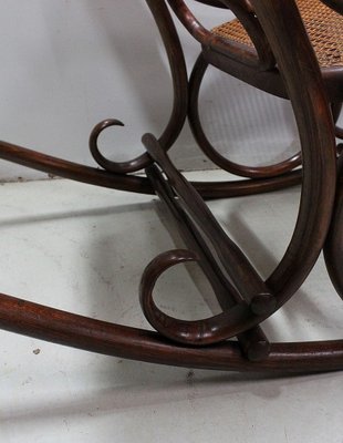 Antique Beech Rocking Chair, 1900s-RVK-587565