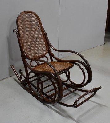 Antique Beech Rocking Chair, 1900s-RVK-587565